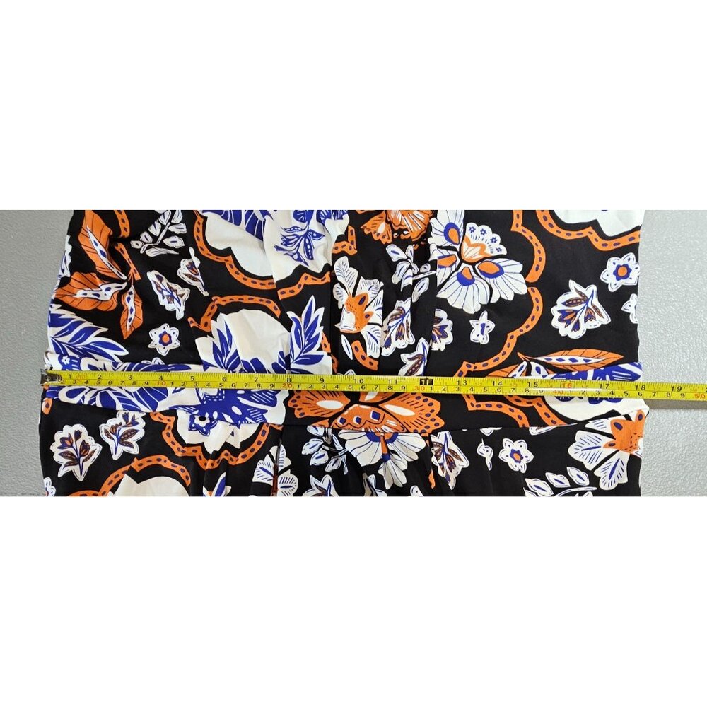 Chicos Womens 12 Boho Sleeveless Floral Pleat Front‎ Cartegena Maxi Dress - Picture 10 of 13